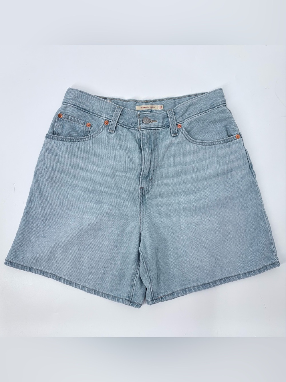 Levi’s Women’s Light Denim Wash High Baggy Shorts
